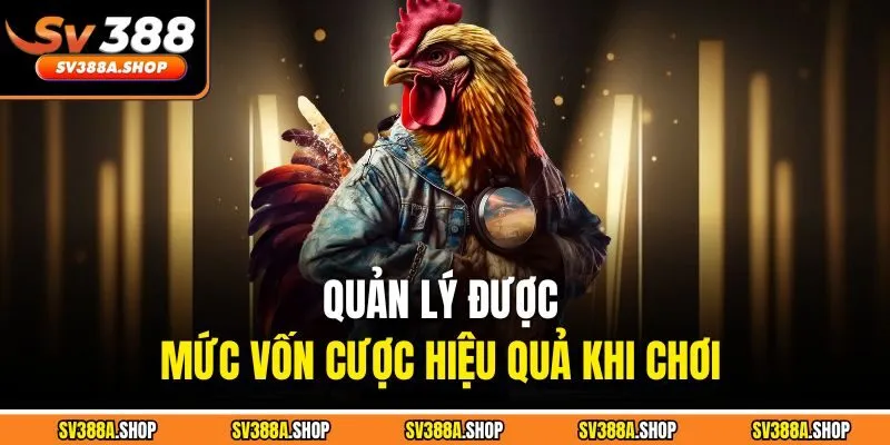 Quản lý được mức vốn cược hiệu quả khi chơi